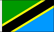 Tanzania Hand Waving Flags